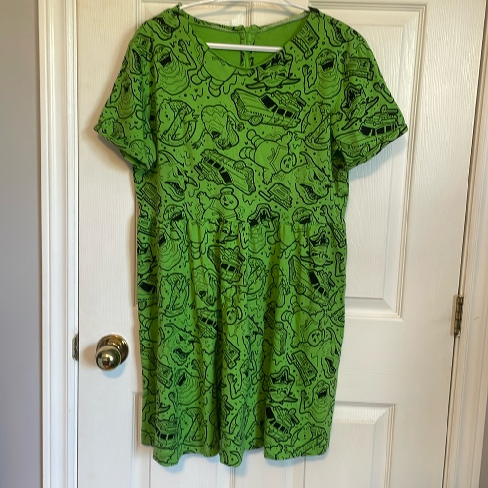 CAKEWORTHY GHOSTBUSTERS SLIMER GREEN DRESS